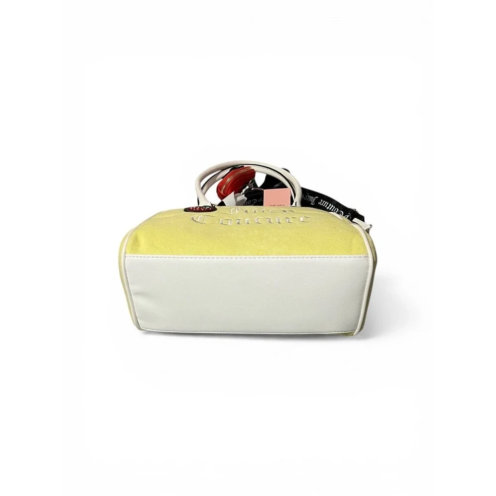Juicy Couture Velour Tote Bag‎ Womens Yellow New Strawberry Y2K Aesthetic